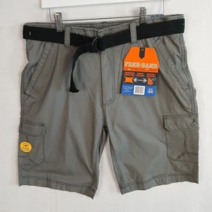 Wear First Men's Belted Cargo Shorts Size 36 Waist 36x11 Castor Gray NWT - Picture 1 of 17