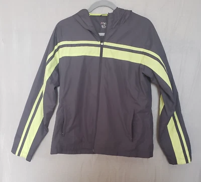 BCG Jacket Mens Medium Black/Yellow Full Zip Waterproof Windbreaker Light Weight - Image 1 of 4