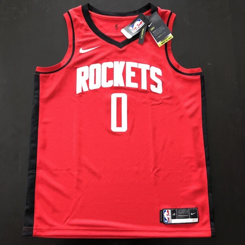 Nike NBA Rockets Westbrook Authentic Swingman Jersey CW3666-657 Men’s Sz L (48) Cover