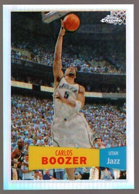 2007-08 TOPPS CHROME CARLOS BOOZER VARIATION REFRACTOR CARD #64 **NM-MT**  JAZZ - Image 1 of 2