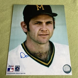 Don Money Signed Autographed 8 x 10 Color Photo Authentic Milwaukee Brewers - Picture 1 of 2