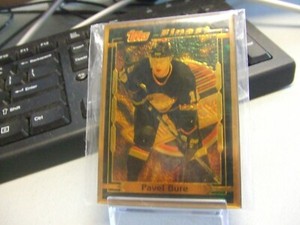 1994-95 Topps Finest Bronze Metal #4 Pavel Bure -Vancouver Canucks-