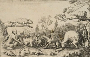 J. MEYER (1655-1712), Heimische und fremde Tiere. Zoologie, Rad. Barock - Bild 1 von 8
