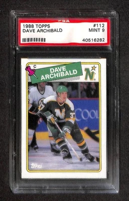 1988 Topps #112 DAVE ARCHIBALD PSA 9 Mint 40516282  - Image 1 of 3