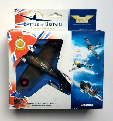 Corgi 1:72 Spitfire MI1 74 Sqd RAF Battle of Britain Malan Diecast Plane - Image 1 of 4