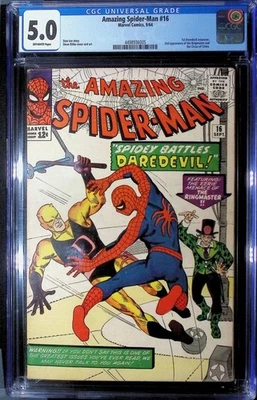 Amazing Spider-Man #16 (1963) CGC 5.0 *Daredevil Crossover!* - Image 1 of 2