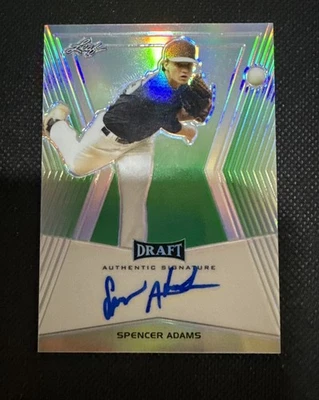2014 Leaf Metal Draft Prismatic /10 Spencer Adams #BA-SAI Auto - Image 1 of 2