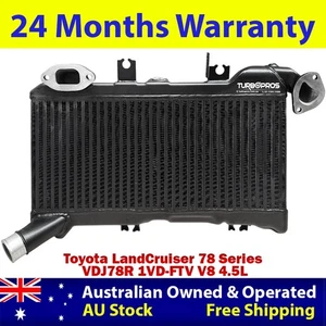 Intercooler de aluminio de 60 mm actualizado para Toyota LandCruiser VDJ78R 1VD-FTV V8 4,5 L - Imagen 1 de 11