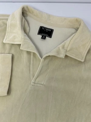 NEW Todd Snyder Mens Sz XL Velour Velvet Beige Montauk Long Sleeve Shirt U4 - Image 1 of 4