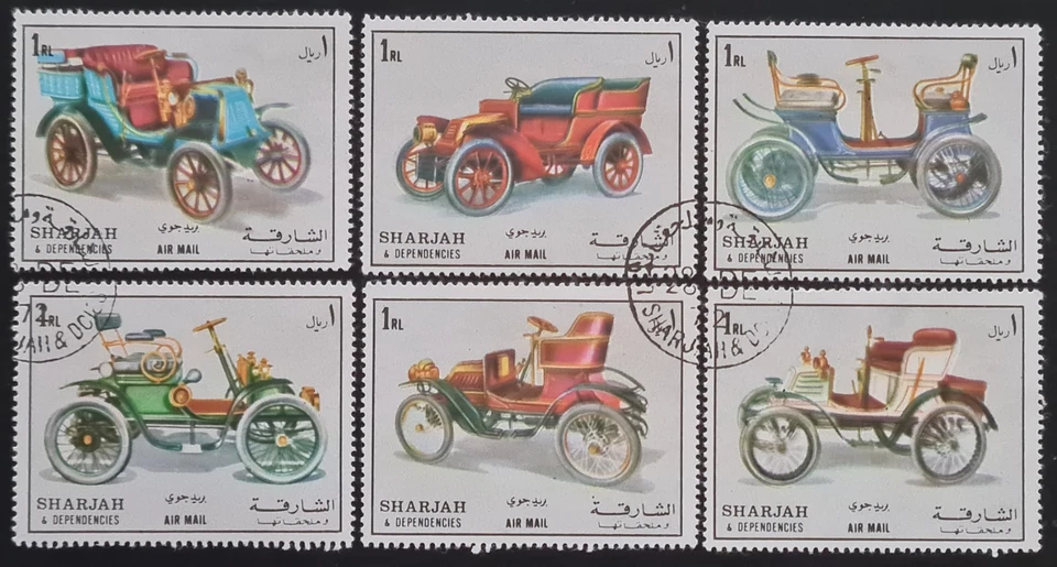 Sharjah Emiratos Árabes Unidos 1972 Juego de 6 Coches de Colección Usados/S6149/ Foto 1 de 1
