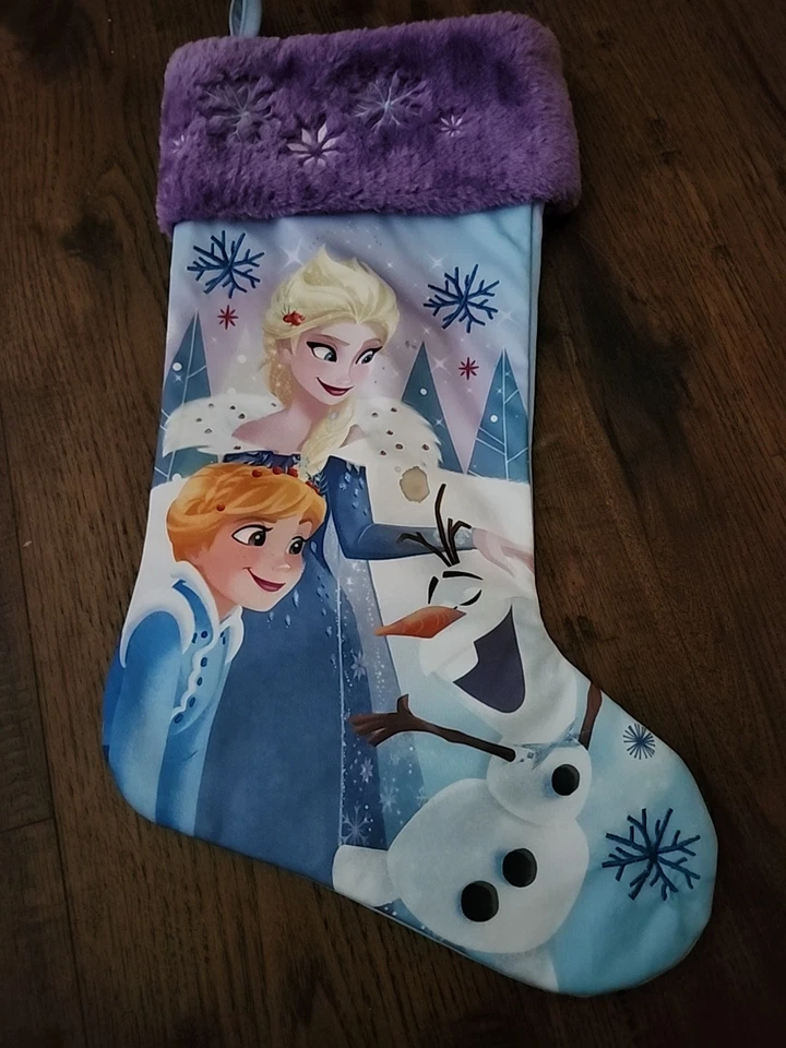 Medias de Navidad Disney Elsa y Anna con Olaf 18" Foto 1 de 4