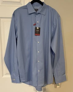 Van Heusen Flex Anzughemd Herren Large 16-16,5 blau normale Passform Stretch neu mit Etikett! - Bild 1 von 4