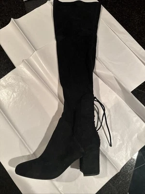 Botas altas ALDO negras de gamuza sobre la rodilla OTK - talla 9 M Foto 1 de 4