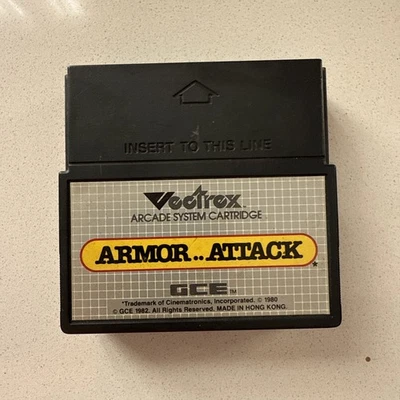 Vectrex Armor Attack Video Game Cartridge 1982 GCE Tested & Working - Image 1 of 4