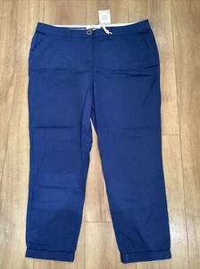 "AUTHENTIC/ BHS" 100% COTTON NAVY MULTI POCKET LIGHTWEIGHT TROUSERS, sz 18, BNWT - Picture 1 of 10