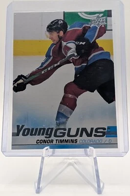 2019-20 CONOR TIMMINS YOUNG GUNS RC #203 COLORADO AVALANCHE ROOKIE NHL UD - Image 1 of 3