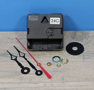 Quartex 24 Hour Clock Movement Military Time Quartz 1/4" Thick Dial TERRY HANDS - Picture 1 of 1