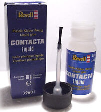 Revell 39601 Contact 2 X 18gm Bouteille Liquide Poly Ciment avec Brosse Cap T48P