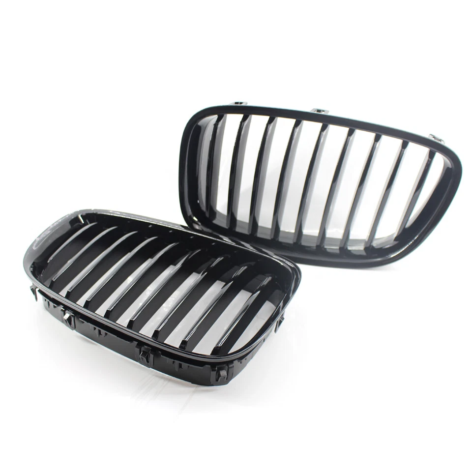 Car Front Kidney Grille Gloss Black for BMW F07 535i 550i GT xDrive 10-15 4-Door Foto 1 de 4