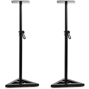 2 × Floor Speaker Stands Adjustable Height for Studio Monitor Speaker Stands UK - Picture 1 of 7