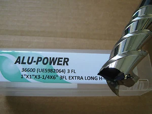 "Molino extremo de carburo de 1""x3 1/4"" LOCx 6"" OAL, ALUMINIO-POTENCIA 3 flauta, YG-1 totalmente "NUEVO" - Imagen 1 de 1