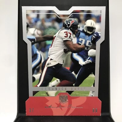 Tarjeta de fútbol americano SkyBox LE 2004 Jersey Silver Texans #10 Domanick Davis Foto 1 de 3