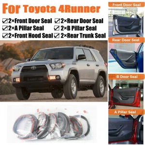 Door Seal Strips Weather Draft Wind Noise Reduction Kit For Toyota 4Runner - Picture 1 of 12