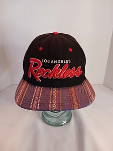 Young & Reckless Los Angeles Black Red White Aztec Print Snapback Hat Cap OSFM - Picture 1 of 6