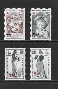 REUNION SCOTT B16 - B19 MH SETS - 1962/63 SEMI-POSTAL ISSUE - Picture 1 of 2