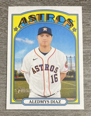 Aledmys Diaz 2021 Topps Heritage High Number Astros #553   *F188* - Image 1 of 2