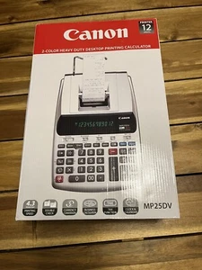 Canon Heavy Duty Printing 12-Digit Calculator MP25DV Brand New In Box - Picture 1 of 5