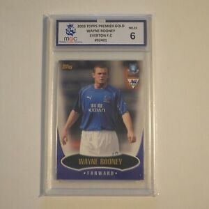 Wayne Rooney 2003 Topps Premier Gold MGC graded card Everton #E5 Rookie