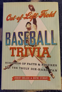 BASEBALL TRIVIA BOOK-"Out of Left Field-Baseball Trivia"-Great Stories/Trivia-NM - Bild 1 von 4
