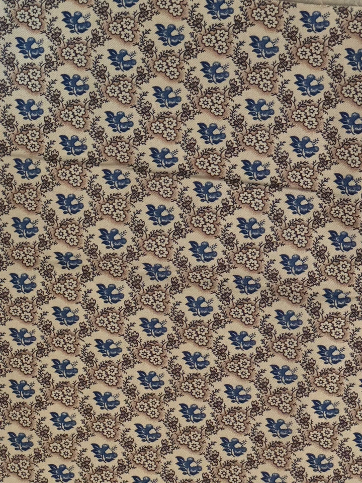 Historical fabric  Betsy Chutchian “Eliza’s indigo”( 1 Yard /44’ Wide Moda - Image 1 of 4