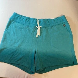 Pantalones Cortos 22/24 Lane Bryant Livi Active Azul Ombre Pull On Salón Terry Bolsillos Nuevos - Imagen 1 de 3
