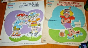 Vintage (2) Brimhall Piano Series-Raindrops Keep Falling/Close To You-Used - Picture 1 of 7