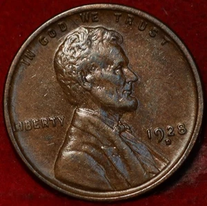 Uncirculated 1928-D Denver Mint Copper Lincoln Wheat Cent - Picture 1 of 2
