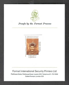 Liberia 1999 Mongolia President Natsagiin Bagabandi - Rare Proof MNH - Picture 1 of 1