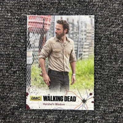 The Walking Dead Season 4 Part 2 14 Hershel's Wisdom Gold Parallel Card 001/25 - Image 1 of 4
