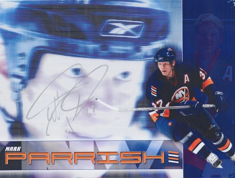 MARK PARRISH Signed NEW YORK ISLANDERS 8X10 Photo w/COA - Image 1 of 1