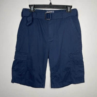 AMERICAN RAG Cargo Shorts Men 29 x 11 Navy Blue Relaxed Fit NEW Belt Cotton - Image 1 of 4