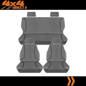 FULL CAR PACK 14oz CANVAS SEAT COVERS FOR TOYOTA LANDCRUISER 70 SERIES GXL 08-ON - Bild 1 von 2
