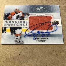 Jeremy Roenick Philadelphia Flyers 14-15 Upper Deck Ice Signature Swatches Auto