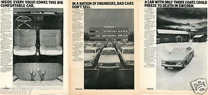 1972 anuncio impreso de Volvo Suecia 3 anuncios diferentes coches malos no se venden - Imagen 1 de 2