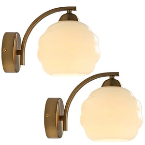 Gold Wall Sconces Set of 2 Modern Industrial Bathroom Vanity Sconces Wall Lig... - Picture 1 of 9
