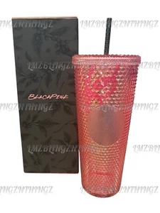 Starbucks x BlackPink 2023 Pink Bling Studded 24oz (Thailand)~BNIB~US SELLER - Picture 1 of 15