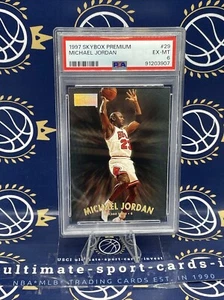 🇺🇸🏀1997 SkyBox Premium Michael Jordan PSA6-EX-Mint** - Picture 1 of 2