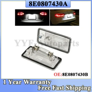 Number Plate Light LAMP LIGHTS LENS AUDI A3 8P AUDI A4 B6 B7 A6 C5 A8 8E0807430A - Picture 1 of 8