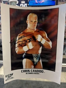 Chris Candido signed ECW Wrestling 8x10 Photo RARE - Picture 1 of 2
