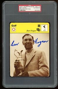 Ben Hogan Auto Signed 1977-79 Sportscaster Autograph Golf Masters PSA/DNA